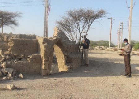 برداشت نقاط ثابت پلاک روستای بردغون شرقی در شهرستان بندرلنگه